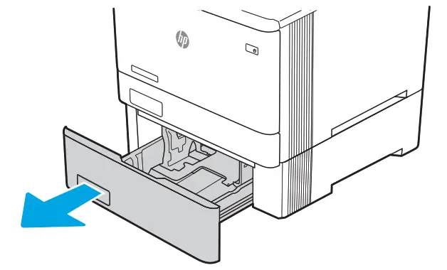 HP Color LaserJet Managed E45028 - Open Tray 3