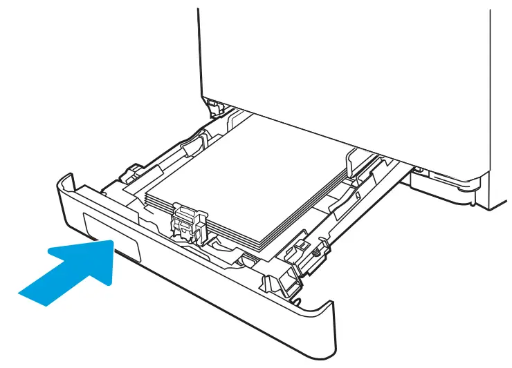 HP Color LaserJet Managed E45028 - Paper jam locations5