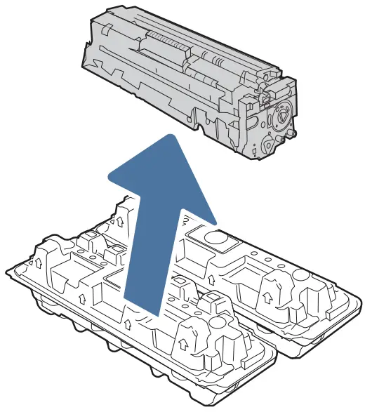 HP Color LaserJet Managed E45028 - Remove the toner cartridge