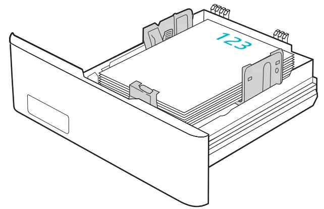 HP Color LaserJet Managed E45028 - paper orientation