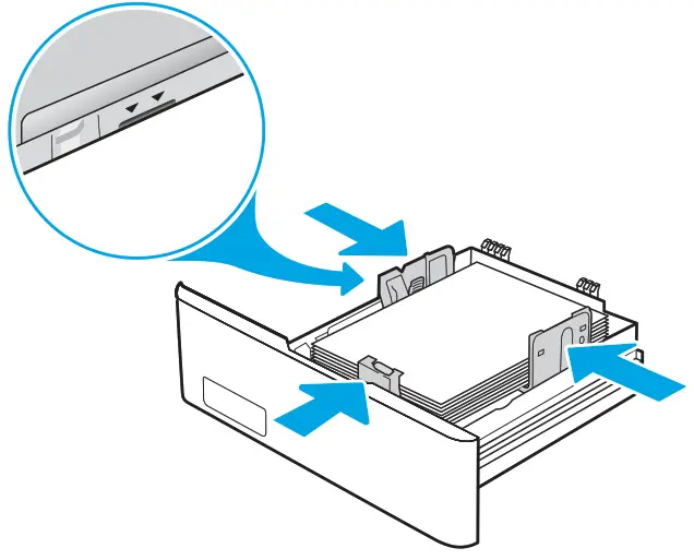 HP Color LaserJet Managed E45028 - paper stack 1