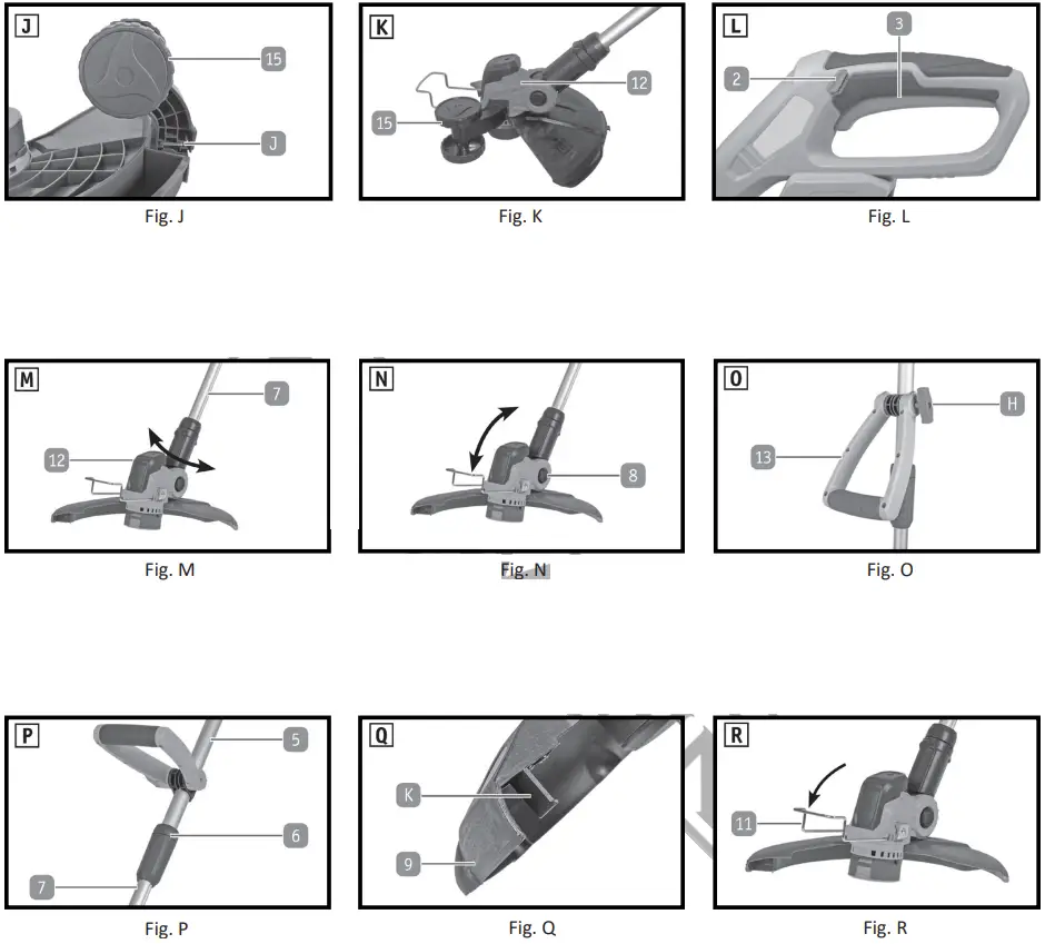 BORMANN BCD4010 Battery Brush Cutter - Discription 1