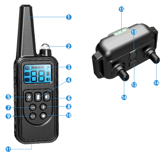 FunniPets-882-2600ft-Range-Dog-Shock-Training-Collar-FIG-1