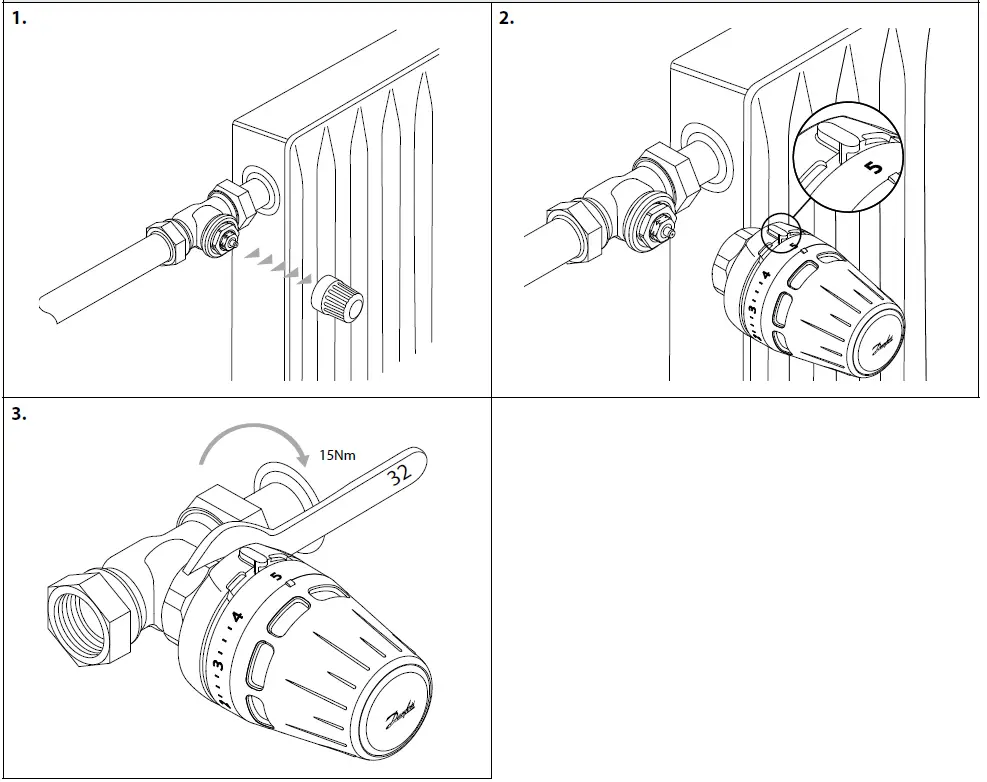 Danfoss 015G3630 Regus M30 x 1.5 Thermostatic Sensors 1