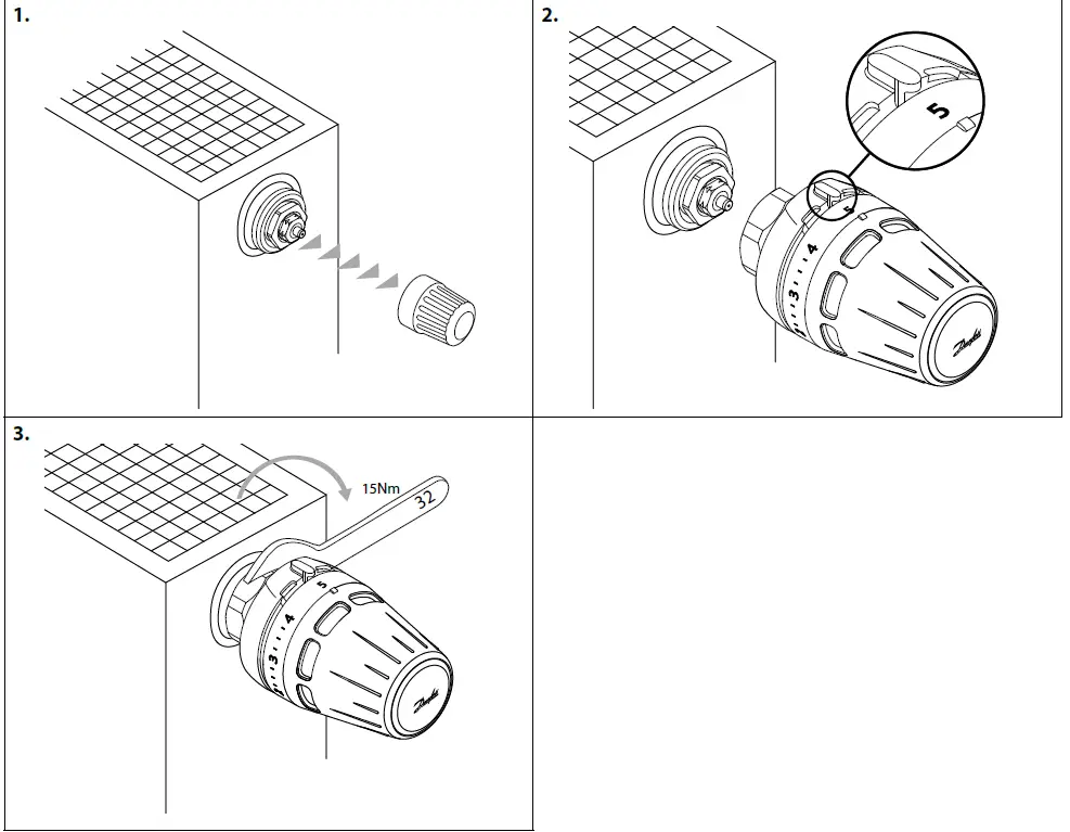 Danfoss 015G3630 Regus M30 x 1.5 Thermostatic Sensors 2