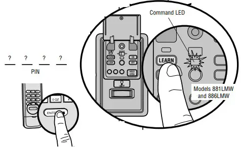 Lift Master 886LMW Multi Function Control Panel - fig 2