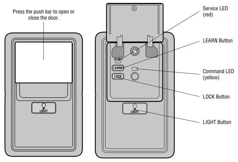Lift Master 886LMW Multi Function Control Panel - fig 3