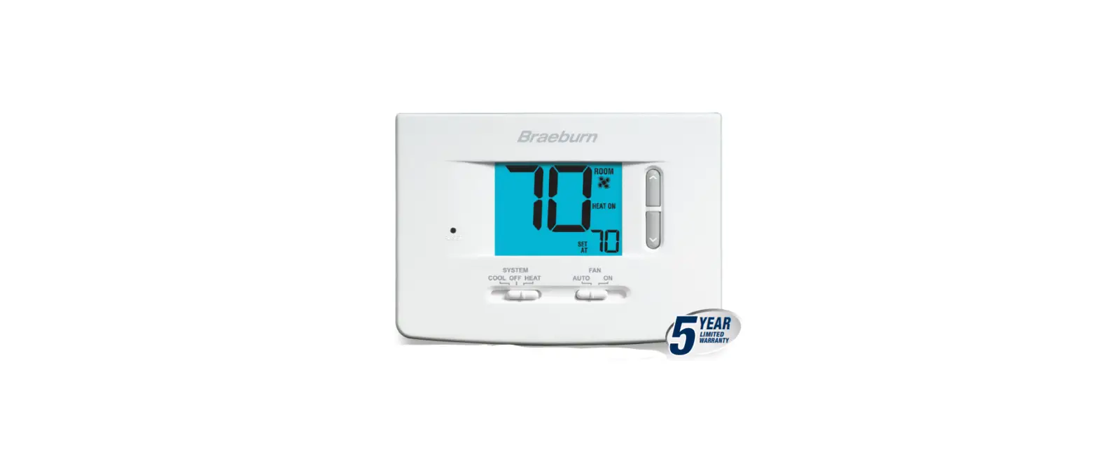 Braeburn 1220 Non-programmable Thermostat Product Specifications Braeburn 1220 Non-programmable Thermostat Product Specifications