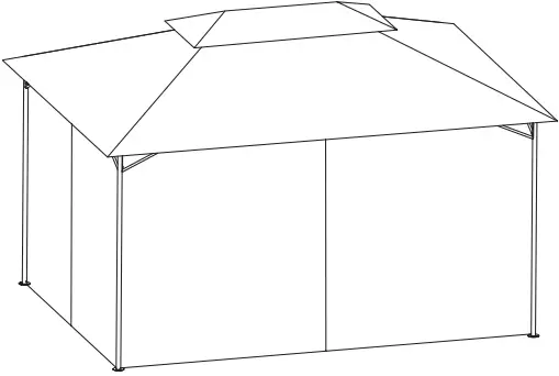 LAUSAINT HOME GFS20202A Gray Gazebo Portable Pergola Outdoor Canopy Shelter-product