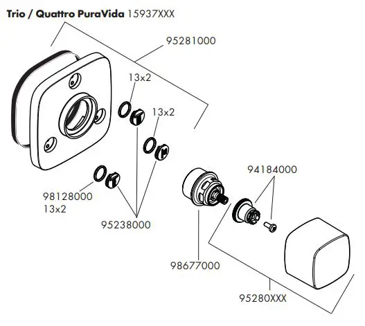 hansgrohe PURAVIDA Trio Quattro Valves Instruction Manual - How to use