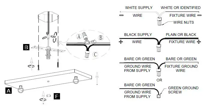 ACROMA-6306BG-6-Light-Kitchen-Island-Rectangle-Modern-Chandelier-FIG-7