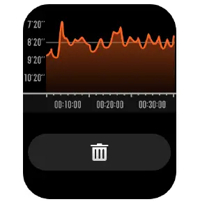 delete a workout record