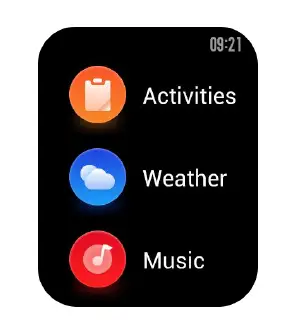 Slide the watch face up