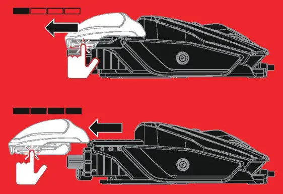 MAD CATZ R.A.T. 8 ADV Highly Customizable Optical Corded Gaming Mouse - Fig2