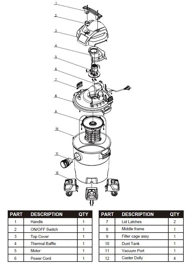 PORTER CABLE PCX18404P-6A Wet-Dry Shop Vacuum Owner's Manual-fig-11