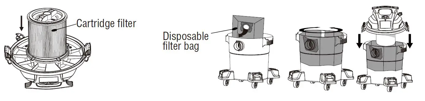 PORTER CABLE PCX18404P-6A Wet-Dry Shop Vacuum Owner's Manual-fig-6