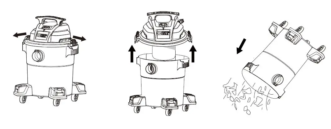PORTER CABLE PCX18404P-6A Wet-Dry Shop Vacuum Owner's Manual-fig-8