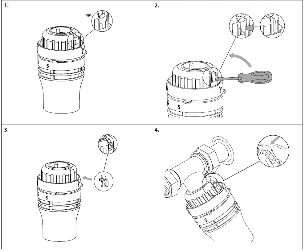 Danfoss 015G3398 Redia RA click Thermostatic Sensors 9