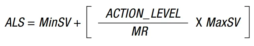 calculate the Action Level Signals (ALS)
