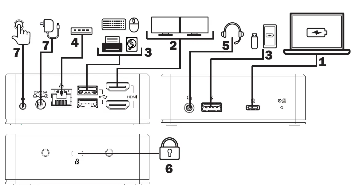 TRIPP-LITE-U442-DOCK20BINT-USB-C-Dual-Display-Docking-Station-fig-5