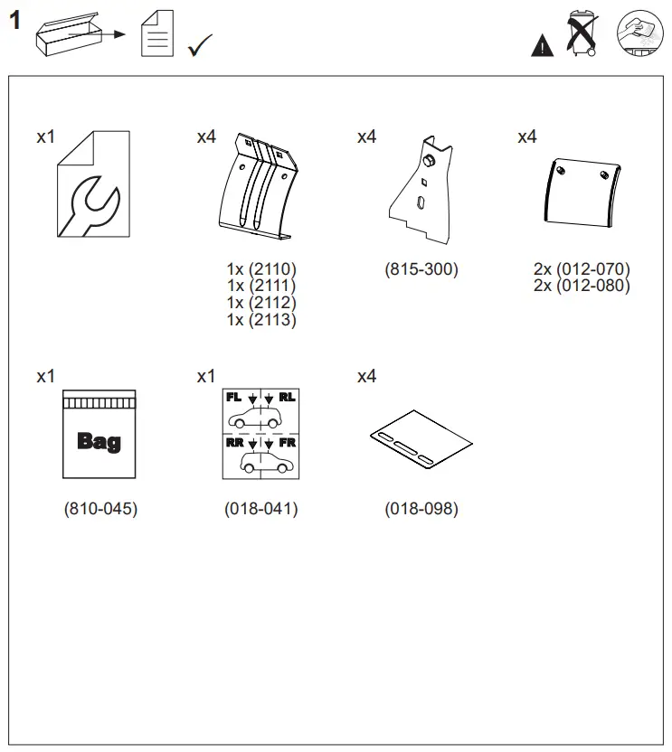 FIRRAK R120101145 Ancora Kit - Parts
