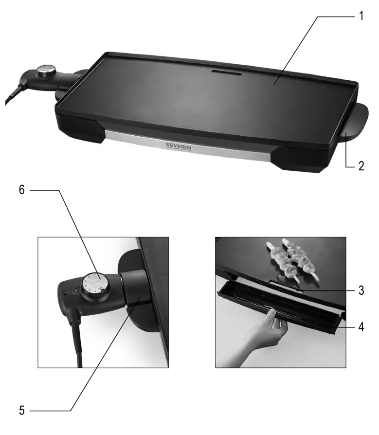 SEVERIN KG 2397 Table Grill  - Figure