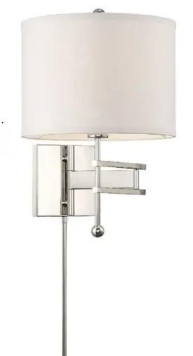 CRYSTORAMA-MAR-A8031-PN-Marshall-1-Light-Polished-Nickel-Sconce-PRODUCT