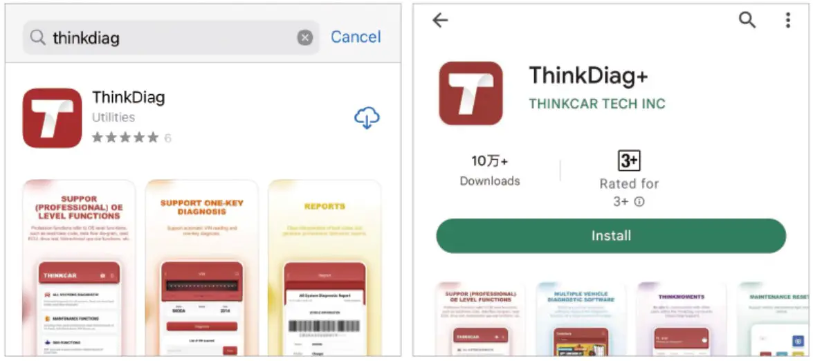 Download the ThinkDiag+ App
