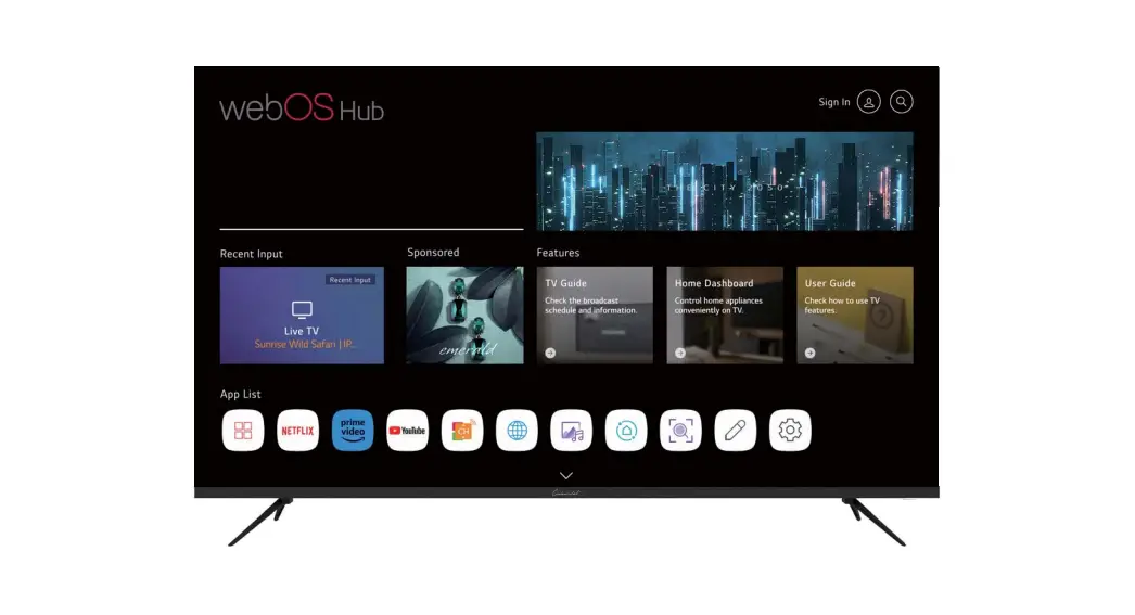 Continental Ce-tv65uqw1f2us 65 Inch Uhd 4k Frameless Smart Tv User Manual