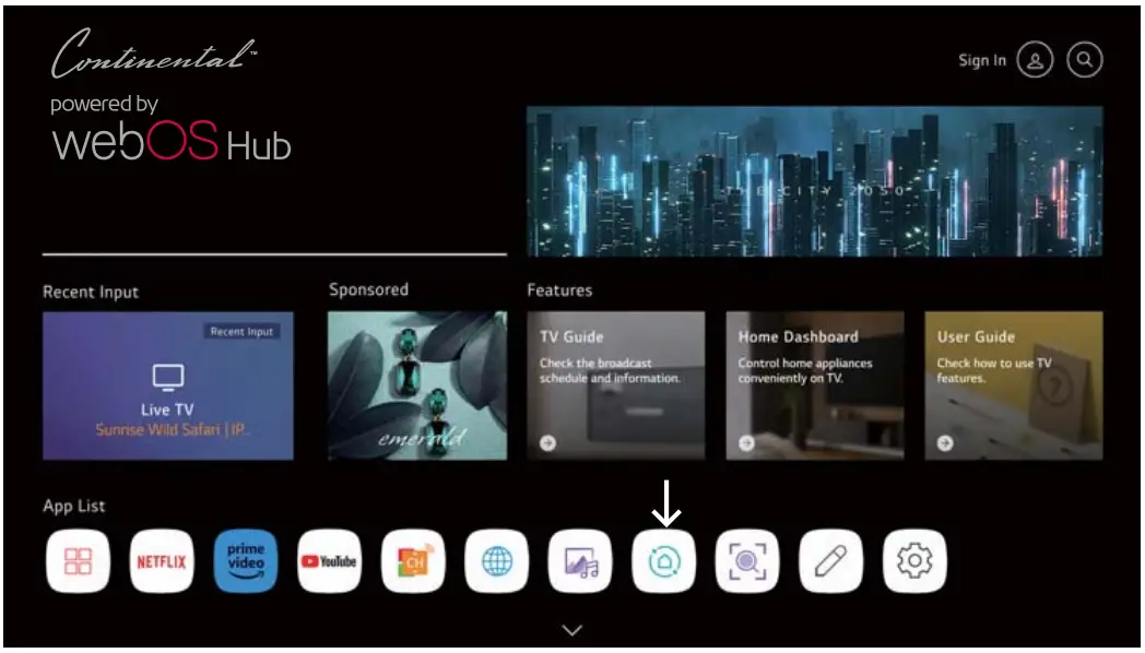 Continental CE TV65UQW1F2US 65 Inch UHD 4K Frameless Smart TV - Media Player