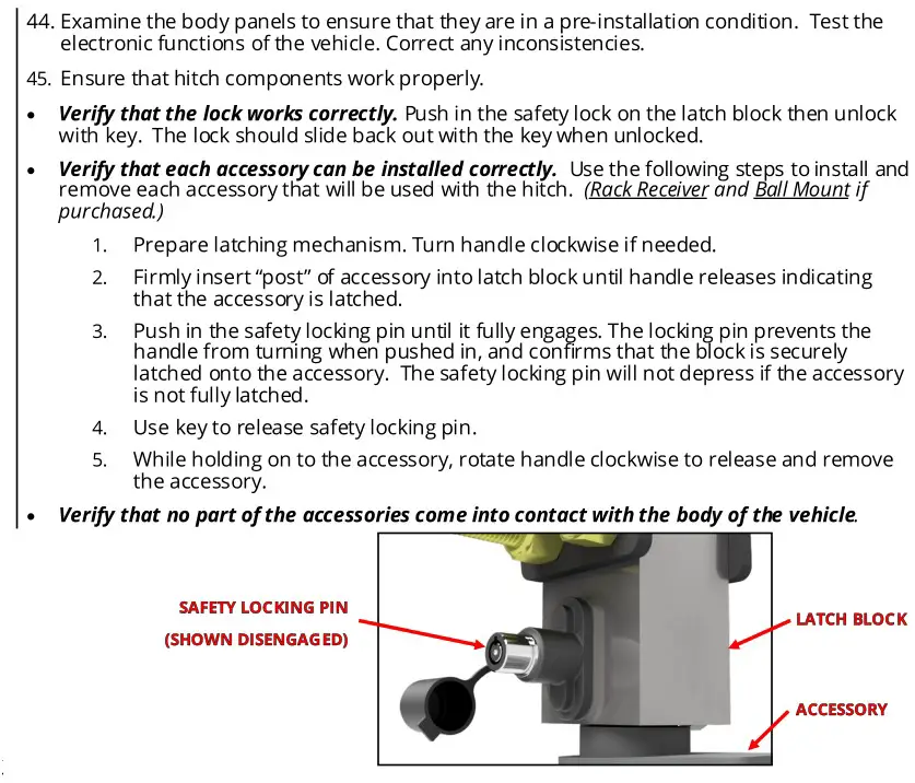STEALTH HITCHES SHR09001 Rack Receiver Kit Box for Tesla Model 3 Hitch - FINAL VEHICLE EXAMINATION