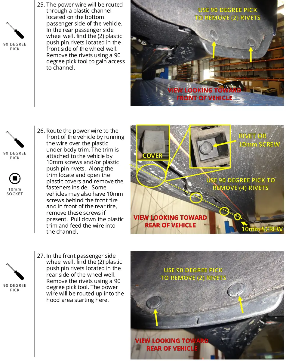STEALTH HITCHES SHR09001 Rack Receiver Kit Box for Tesla Model 3 Hitch - INSTALL PASSIVE WIRING KIT 4