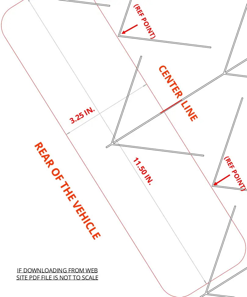 STEALTH HITCHES SHR09001 Rack Receiver Kit Box for Tesla Model 3 Hitch - Scale