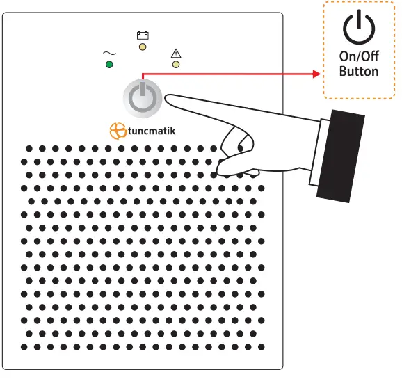 Tuncmatik 1500VA Uninterruptible Power Supply UPS - On Off
