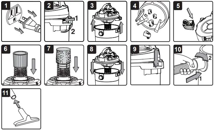 Vacmaster VBVA1010PF Wet-Dry Vacuum-fig3