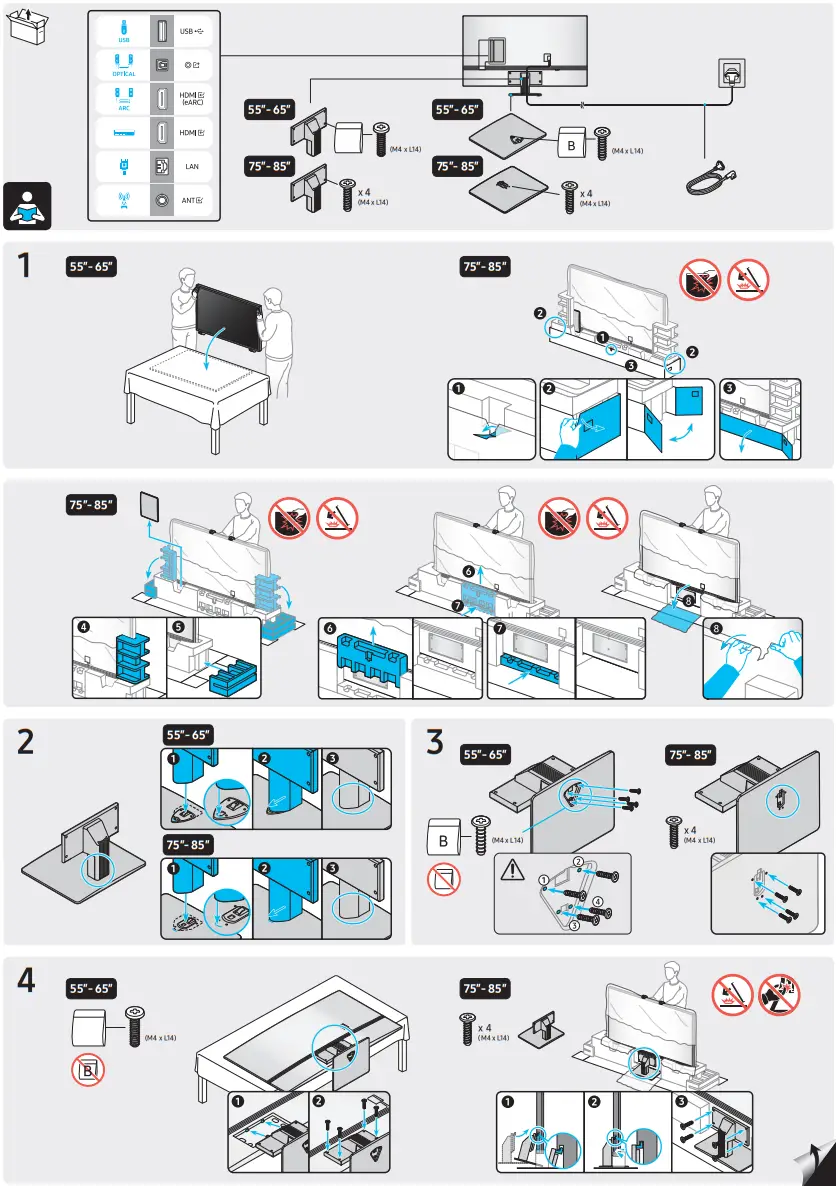 SAMSUNG QE85Q70BATXXH 85 Inch QLED 4K Smart TV - Figure 1