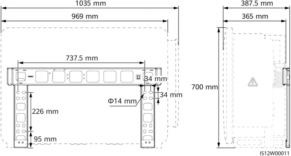 HUAWEI 100KTL-M2 - Dimensions
