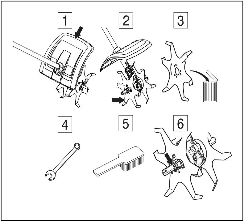Husqvarna CA230 String Trimmer Cultivator Attachment - Maintenance 5