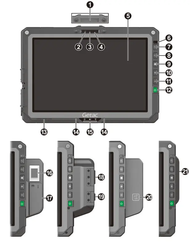 Getac UX10 Series Usb Bluetooth Wi Fi - fig 14