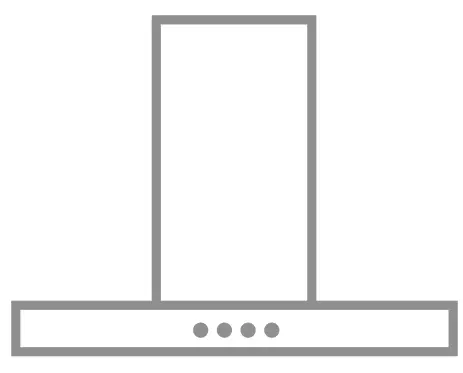 AEG DBK8990HG Stainless Steel Wall Mounted Rangehood - Charcoal