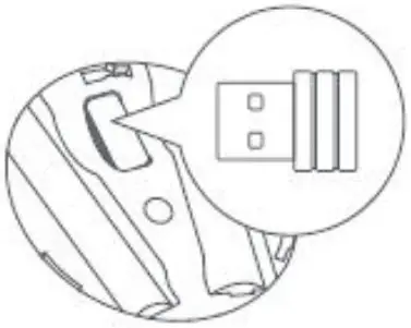 xiaomi Dual Mode Wireless Mouse Silent Edition - USB receiver 2