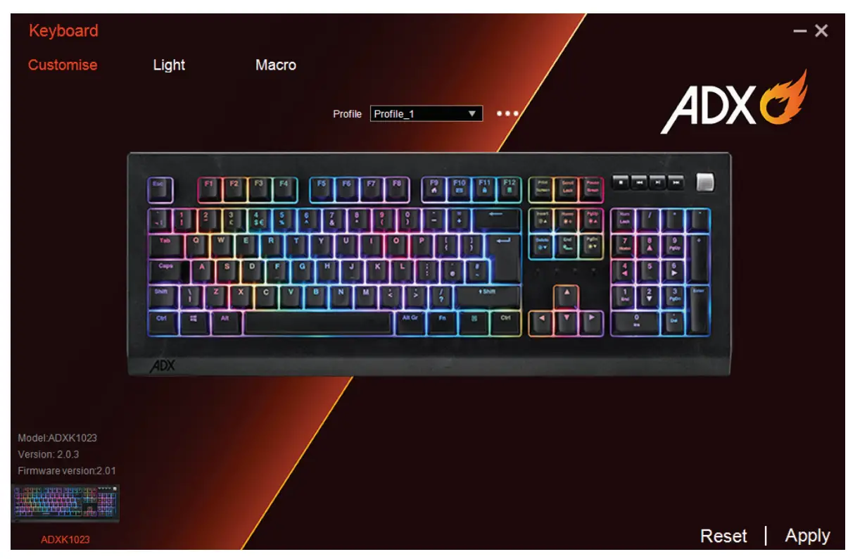 User Interface - Customise