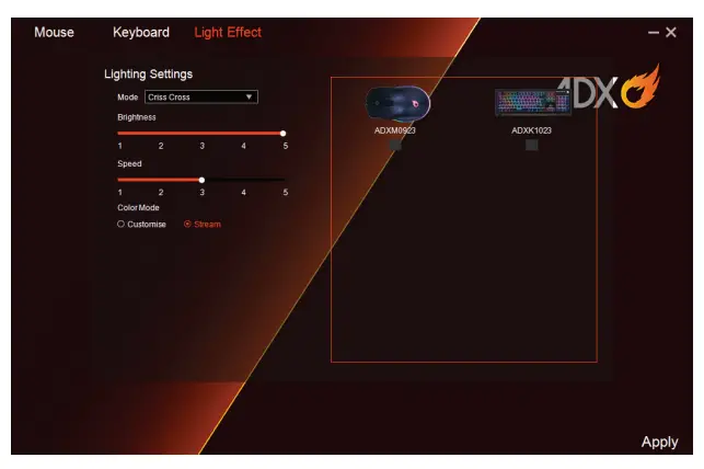 User Interface - Light Effect