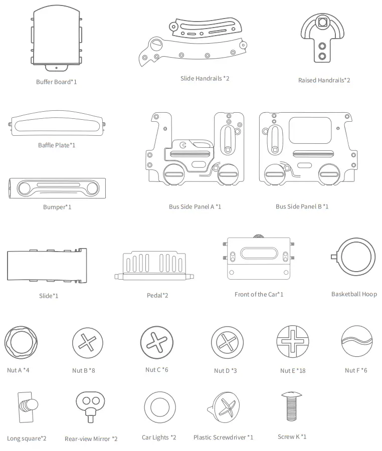 THE HOME DEPOT LMM292572E White Bus Freestanding Playset Structure Climber - PART