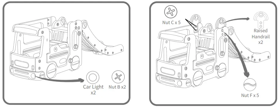 THE HOME DEPOT LMM292572E White Bus Freestanding Playset Structure Climber - PART4