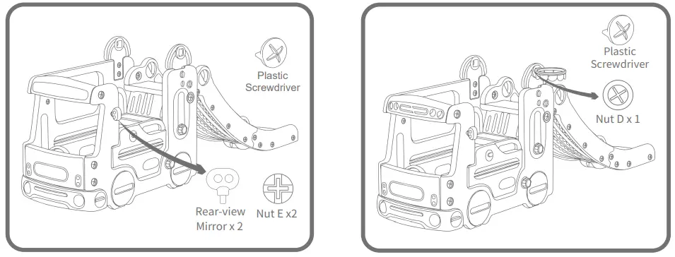 THE HOME DEPOT LMM292572E White Bus Freestanding Playset Structure Climber - PART5