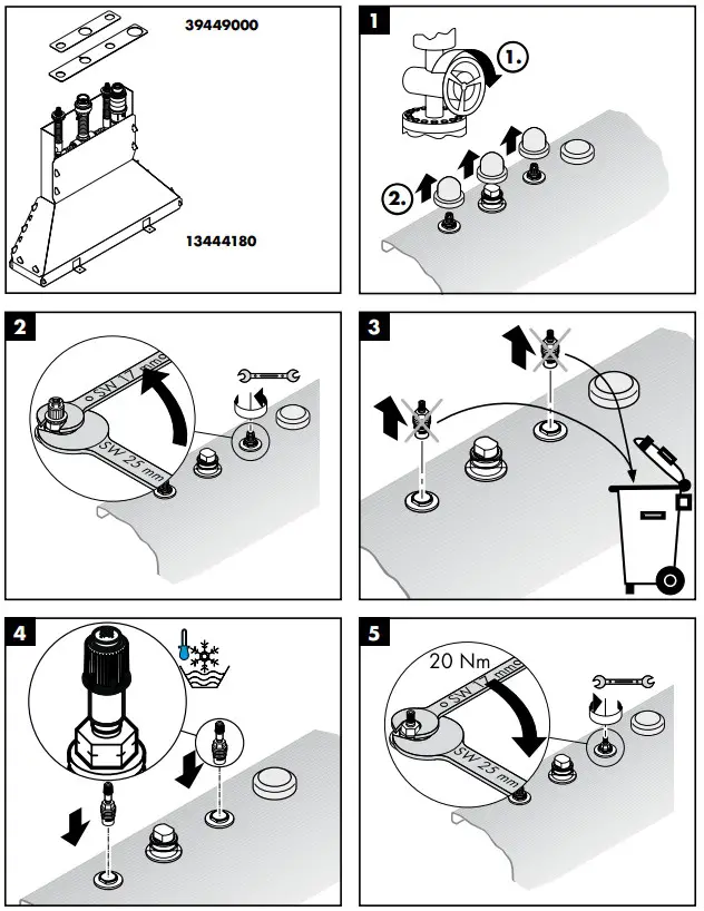 hansgrohe AXOR 11443000 Urquiola Bath Mixers - fig 1