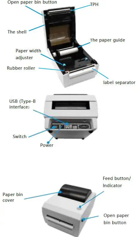 SHREYANS CD410 Thermal Label Printer-fig2