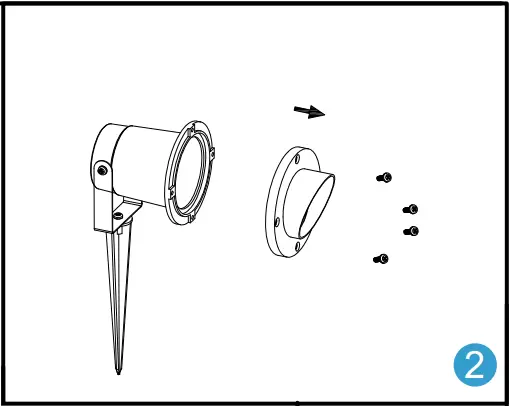 V-TAC VT-7704 LED Garden Spike Lamp B2