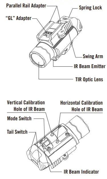 OLIGHT BALDR IR 1350 Lumens LED Light - Wrin 4